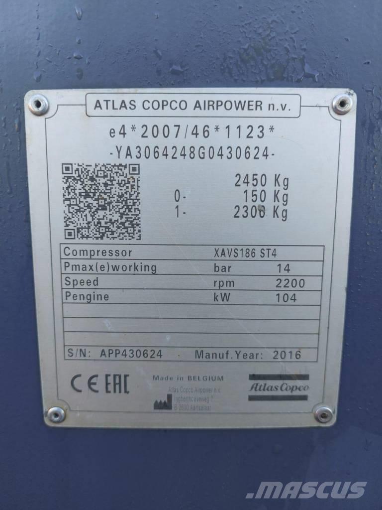Atlas Copco XAVS186 空氣壓縮機