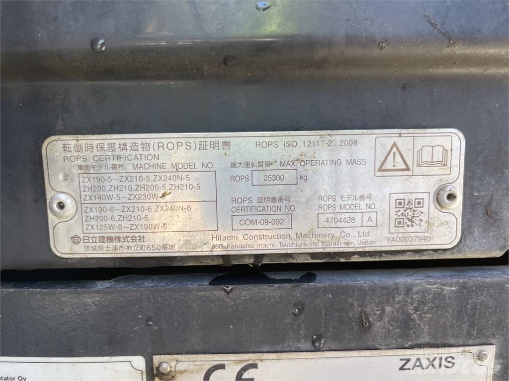 Hitachi ZX 210 LC-6 履帶式 挖土機/掘鑿機/挖掘機