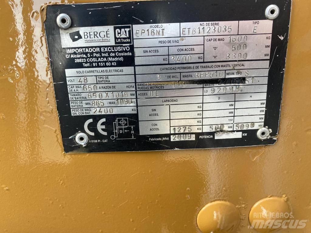 CAT EP 16 NT 電動堆高機