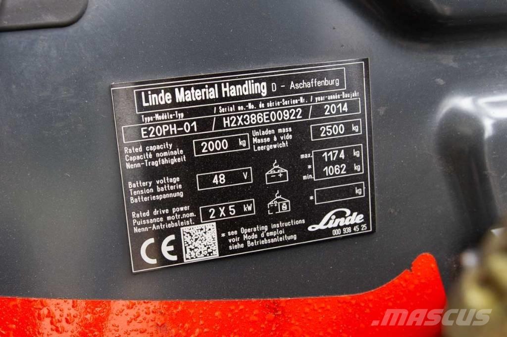 Linde E 20 電動堆高機