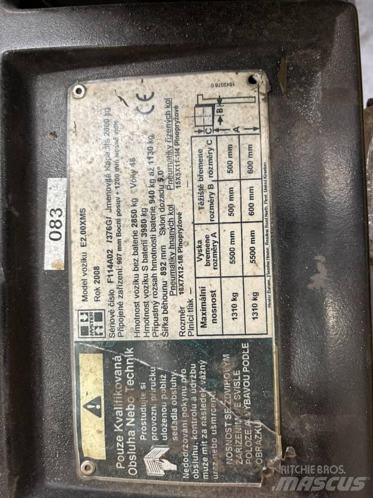 Hyster E2.00XMS 電動堆高機
