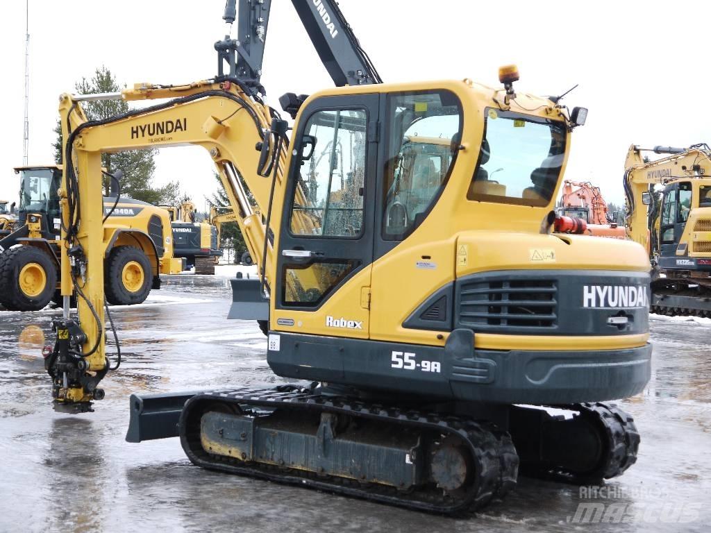 Hyundai R 55-9A 小型挖土機/掘鑿機<7t(小型挖掘機)
