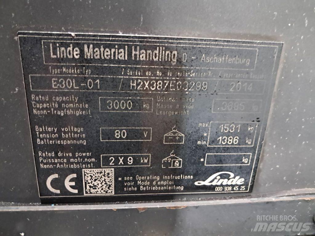 Linde E30L-01 電動堆高機