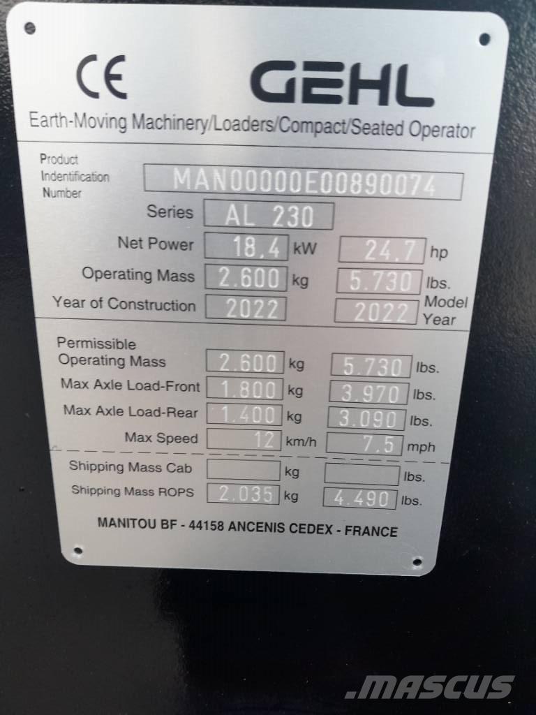 Gehl AL230 多功能裝載機