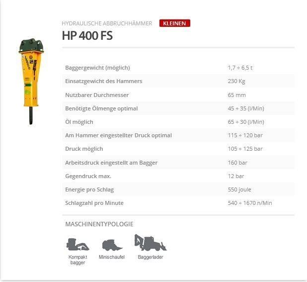 Indeco HP 400 FS 鐵鎚/碎石機