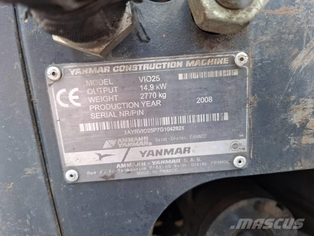 Yanmar ViO25 小型挖土機/掘鑿機<7t(小型挖掘機)