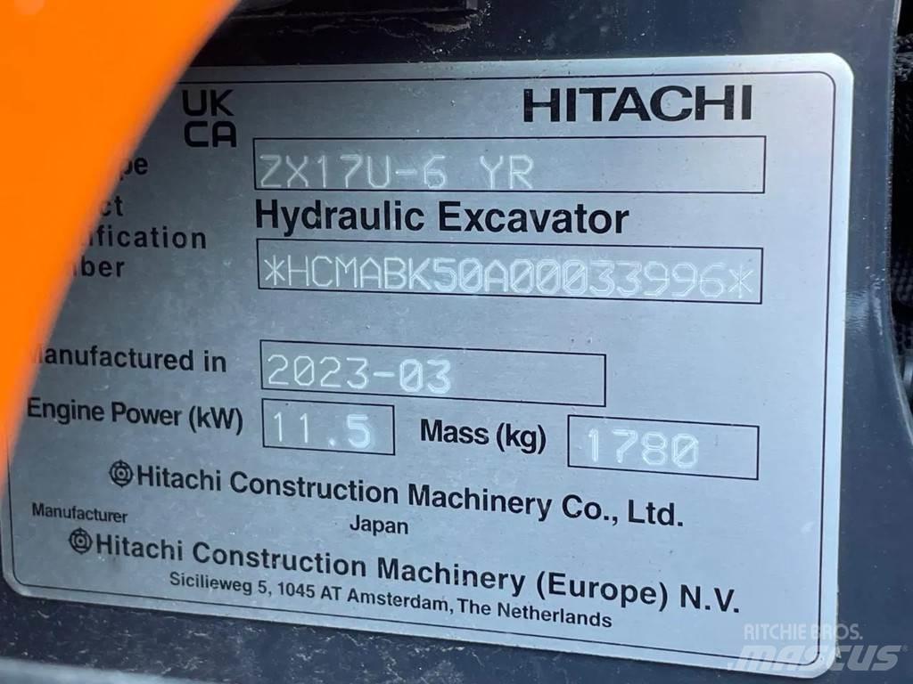 Hitachi ZX17U 小型挖土機/掘鑿機<7t(小型挖掘機)