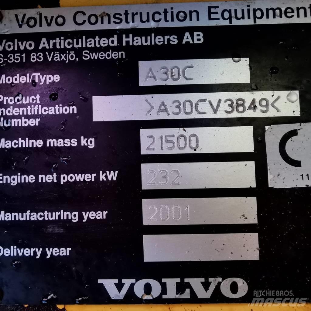Volvo A 30 C Dumper 鉸接式起吊車
