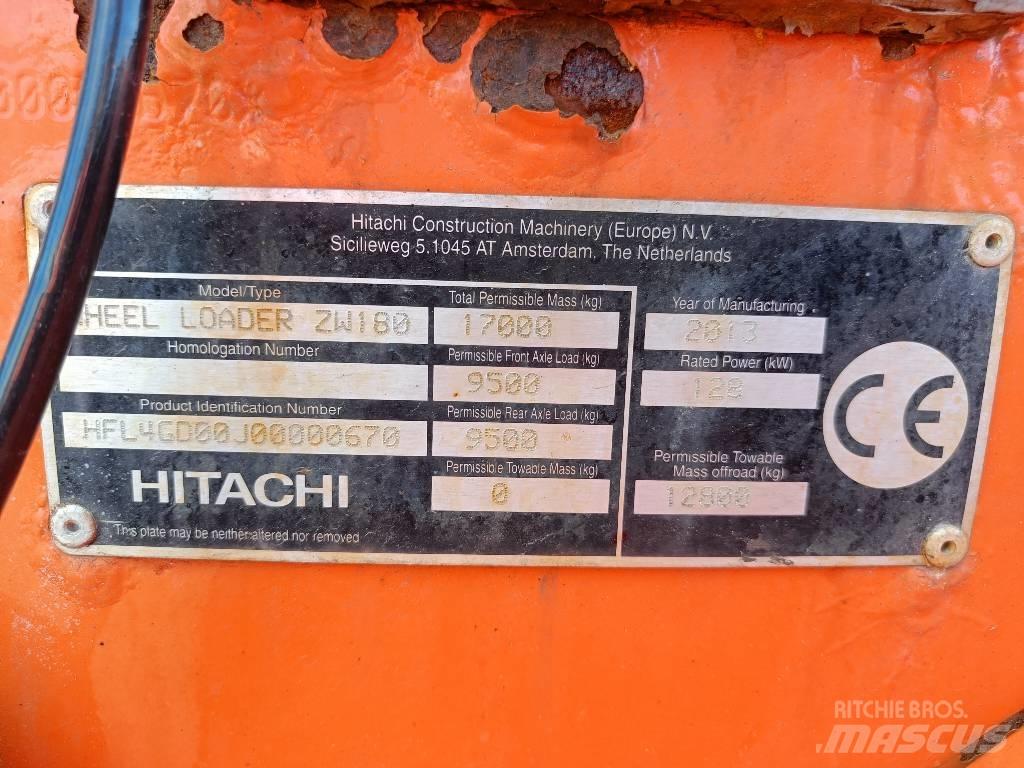 Hitachi ZW 180 輪胎式裝載機
