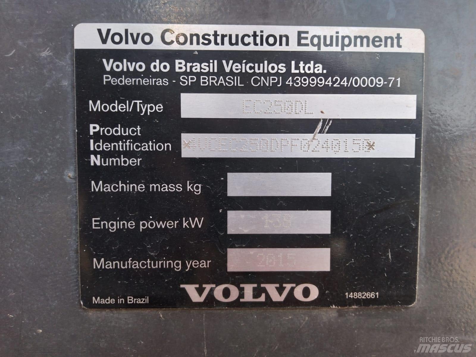 Volvo EC 250 D L 履帶式 挖土機/掘鑿機/挖掘機