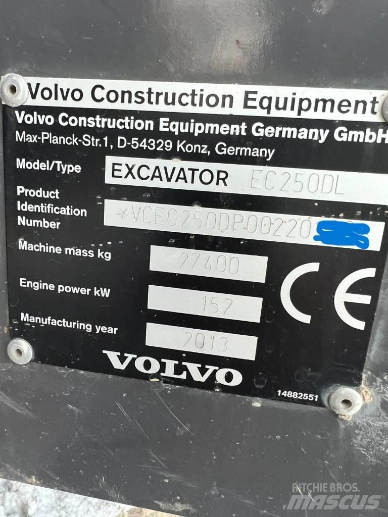 Volvo EC 250 D L 履帶式 挖土機/掘鑿機/挖掘機