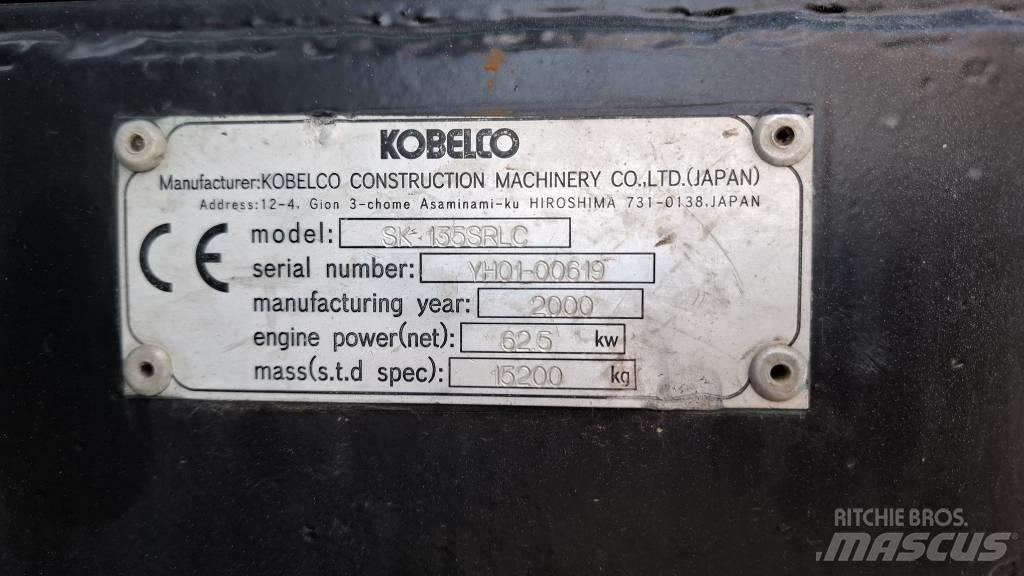 Kobelco SK 135 SR LC 履帶式 挖土機/掘鑿機/挖掘機