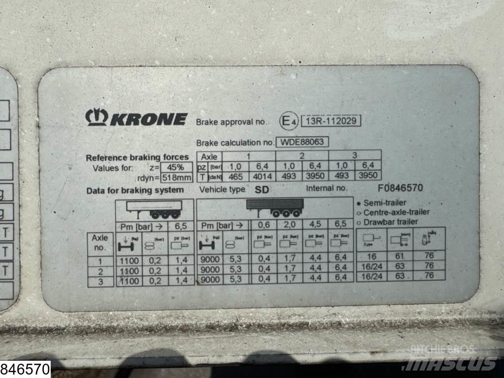 Krone Tautliner 篷布半拖車