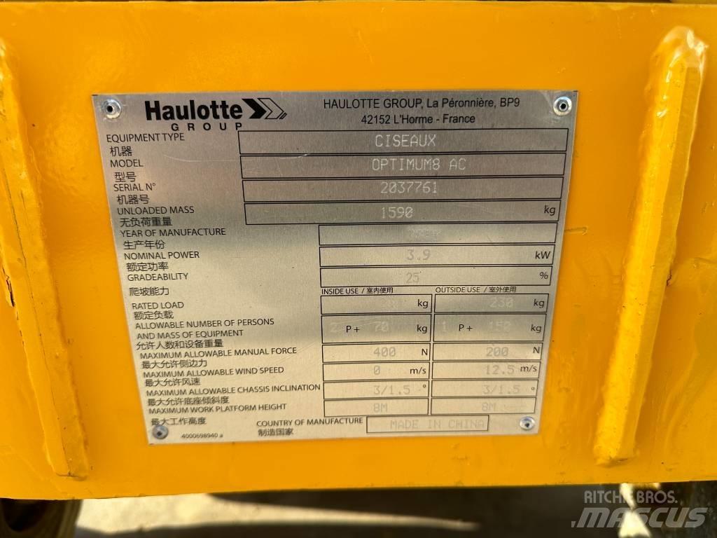 Haulotte OPTIMUM 8 剪式升降機