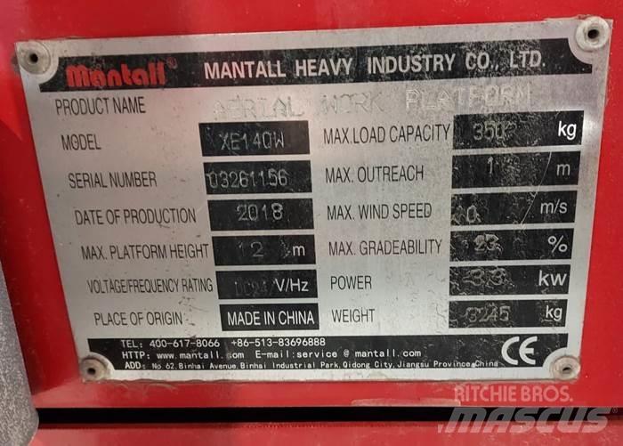 Mantall XE140W 剪式升降機