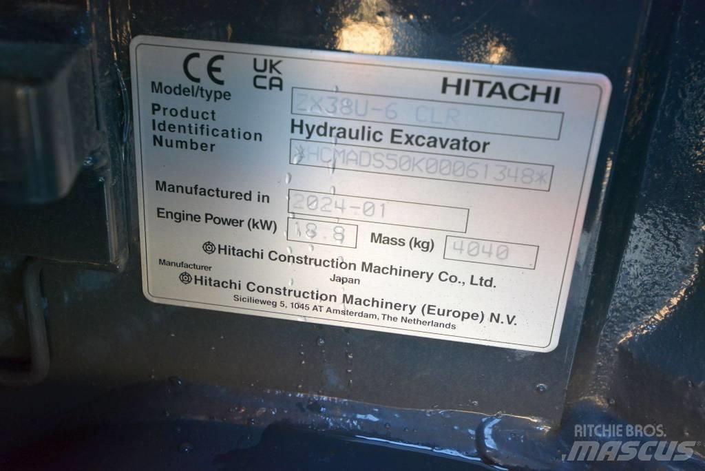 Hitachi ZX 38 U-6 小型挖土機/掘鑿機<7t(小型挖掘機)