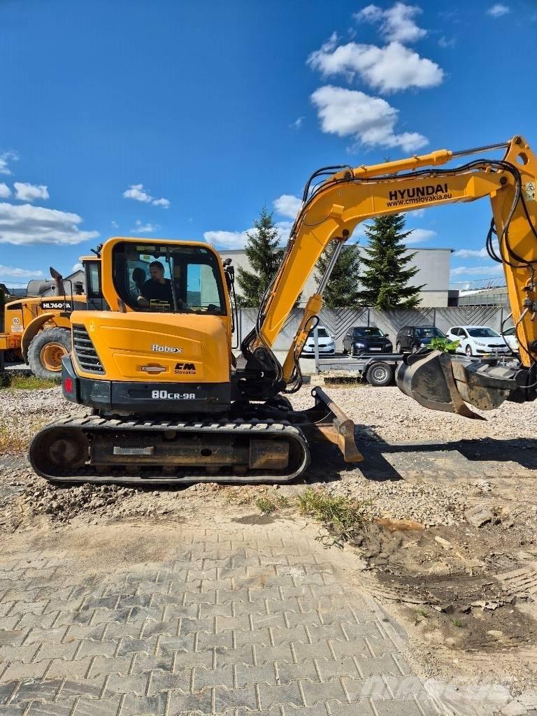 Hyundai R 80 CR-9A 中型挖土機/掘鑿機/挖掘機 7t-12t