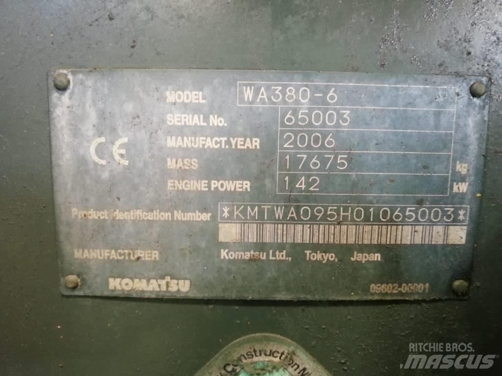 Komatsu WA 380-6 輪胎式裝載機