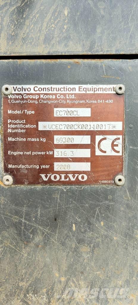Volvo EC 700 C L 履帶式 挖土機/掘鑿機/挖掘機