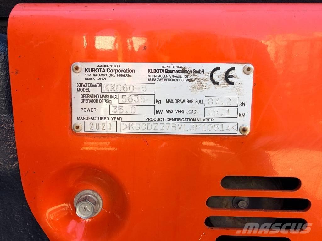 Kubota KX060-5 GLS2 小型挖土機/掘鑿機<7t(小型挖掘機)
