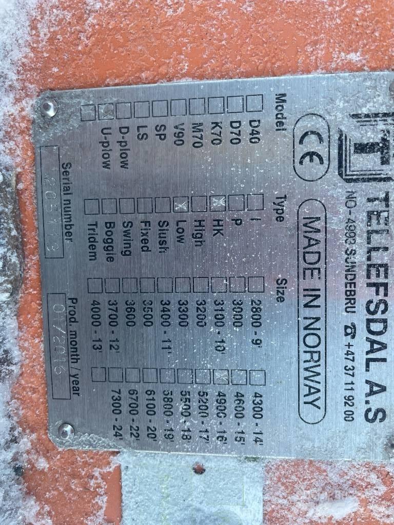 Tellefsdal U-4900 刮雪板和犁