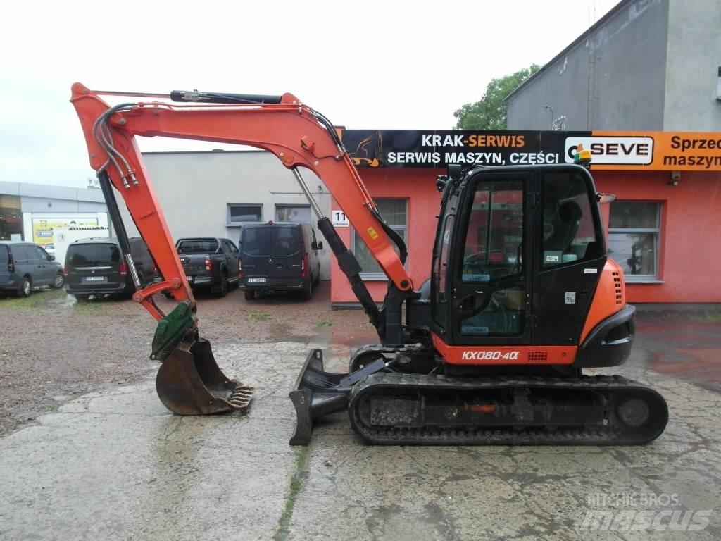 Kubota KX 080-4 中型挖土機/掘鑿機/挖掘機 7t-12t