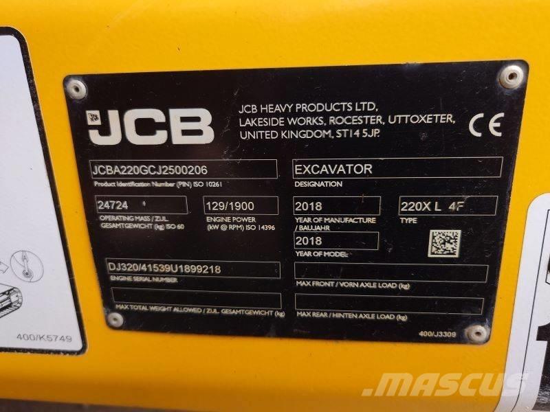 JCB 220 XL 4F 履帶式 挖土機/掘鑿機/挖掘機