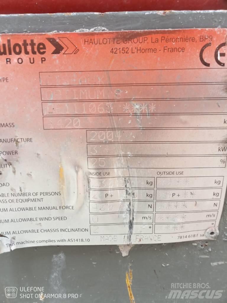 Haulotte Optimum  8 剪式升降機