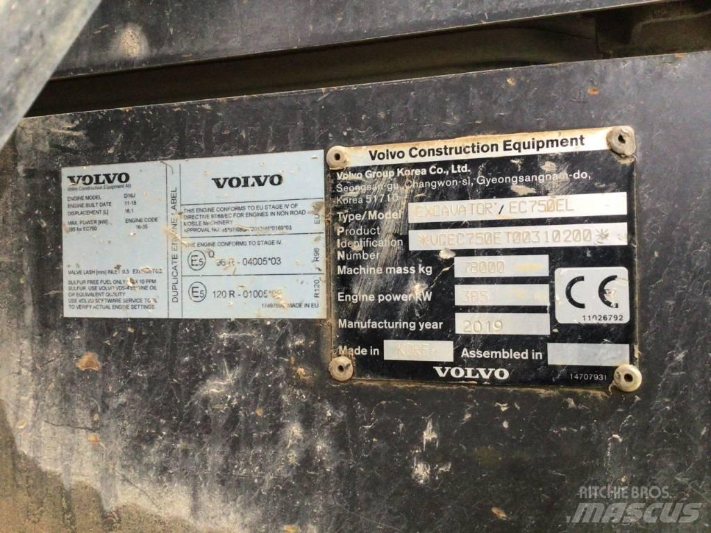 Volvo EC 750 E 履帶式 挖土機/掘鑿機/挖掘機