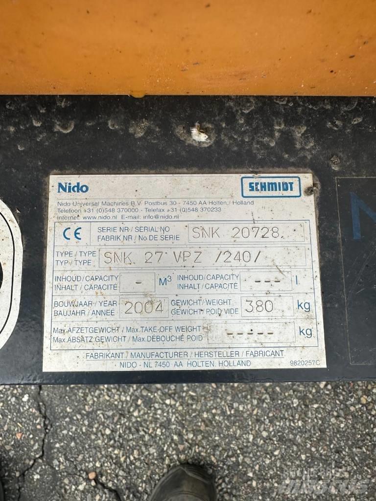 Nido SNK 27 VPZ 刮雪板和犁