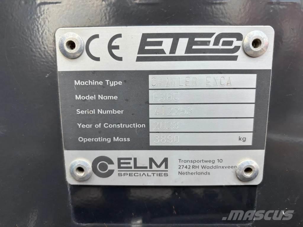 Etec E36C 小型挖土機/掘鑿機<7t(小型挖掘機)