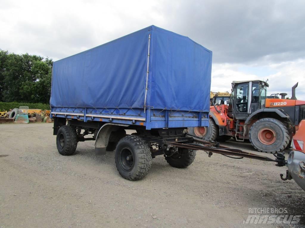 Werdau HW 80 , HL 5002 平板式/側卸式拖車