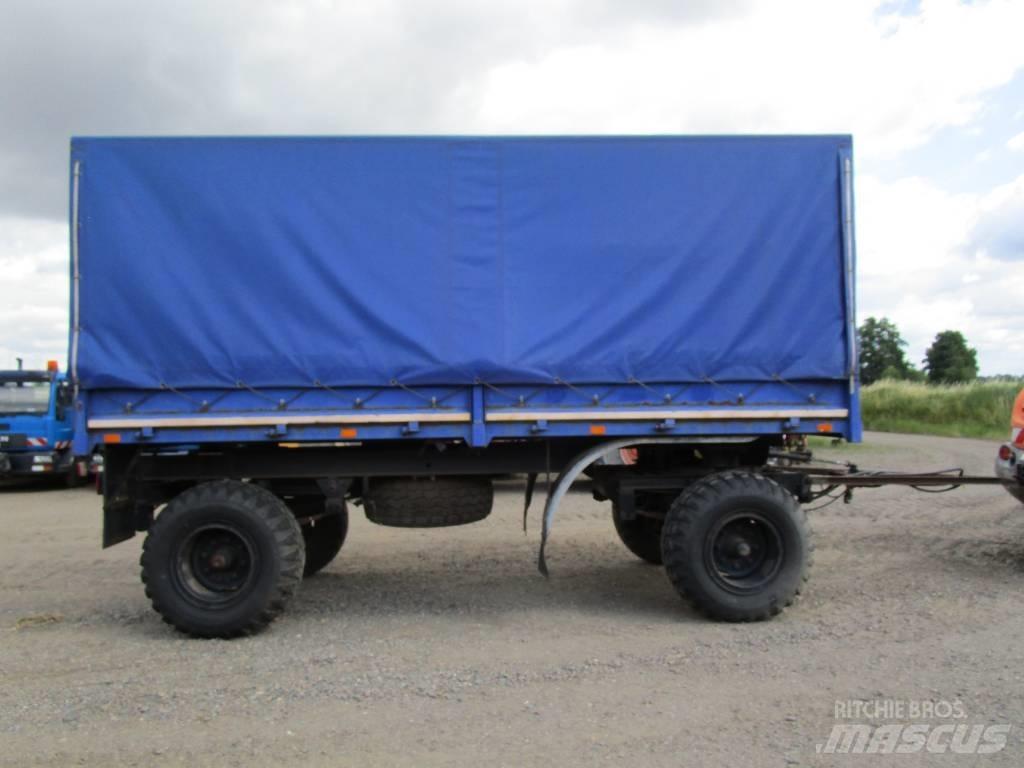 Werdau HW 80 , HL 5002 平板式/側卸式拖車