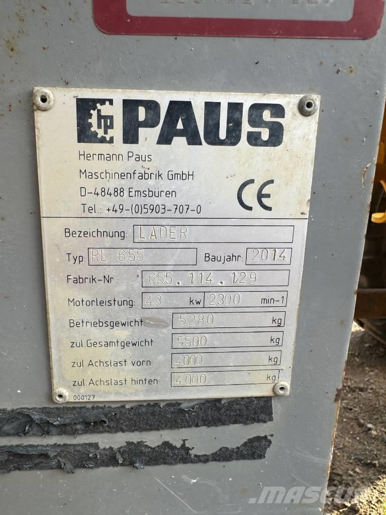 Paus RL 655 輪胎式裝載機