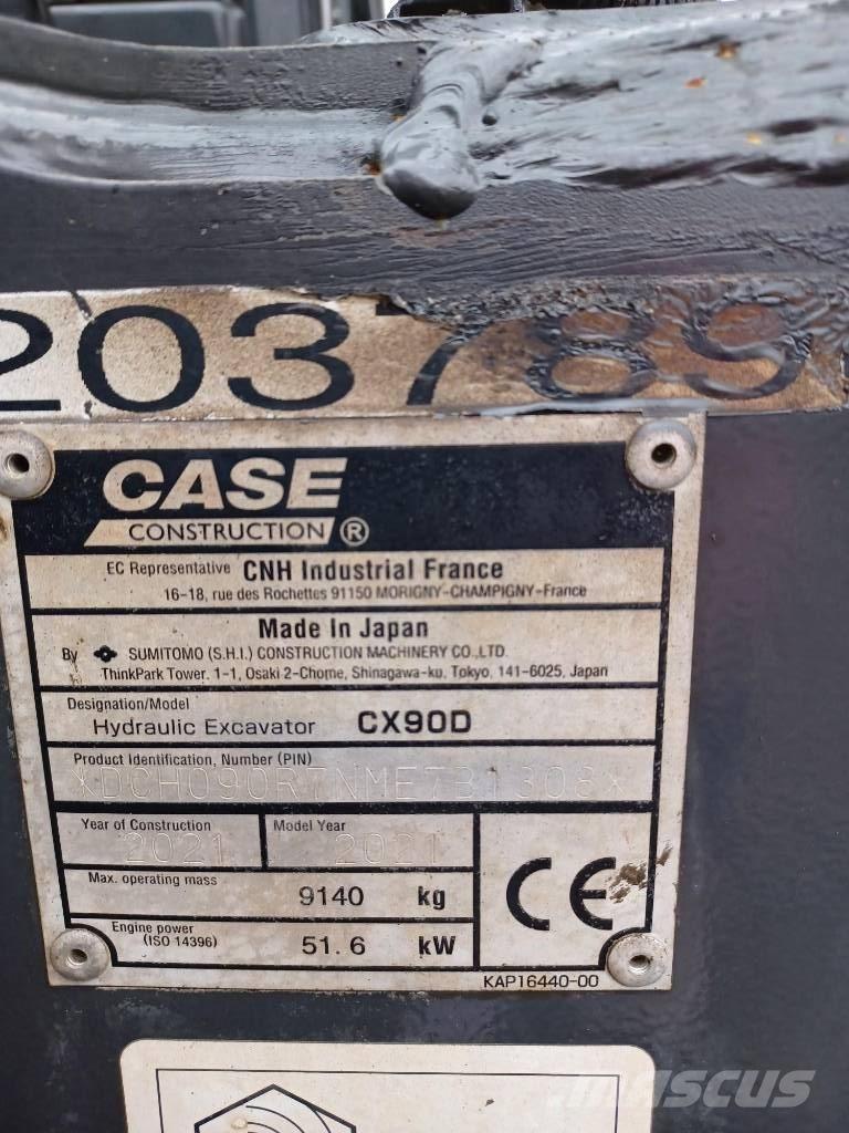 CASE CX 90 D 中型挖土機/掘鑿機/挖掘機 7t-12t