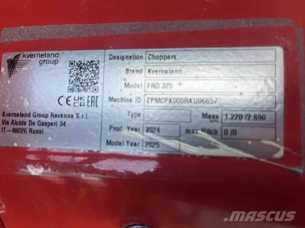 Kverneland FRO 325 莖葉去葉機