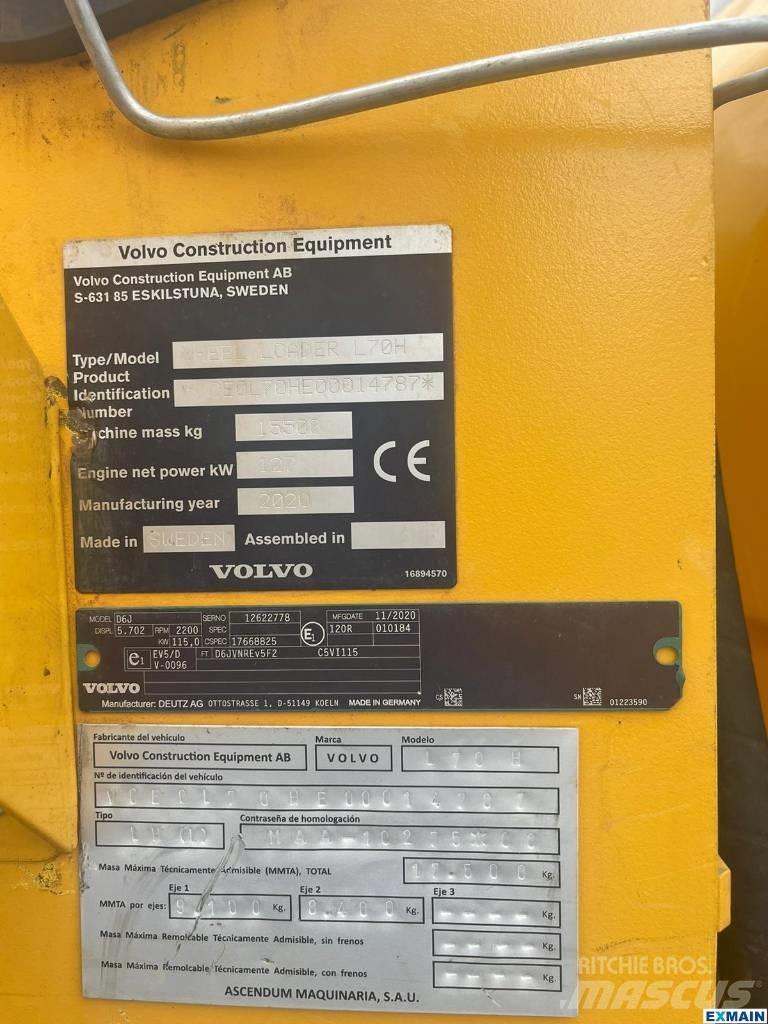 Volvo L 70 H 輪胎式裝載機