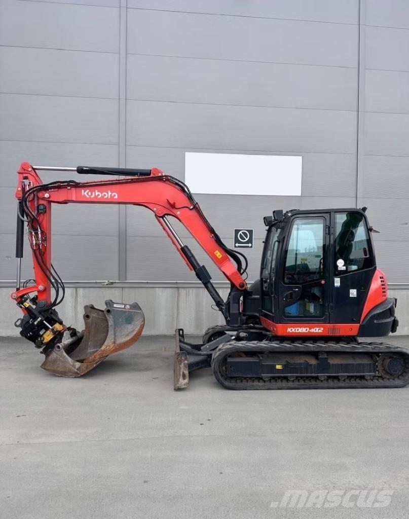 Kubota KX 080-4@2 中型挖土機/掘鑿機/挖掘機 7t-12t