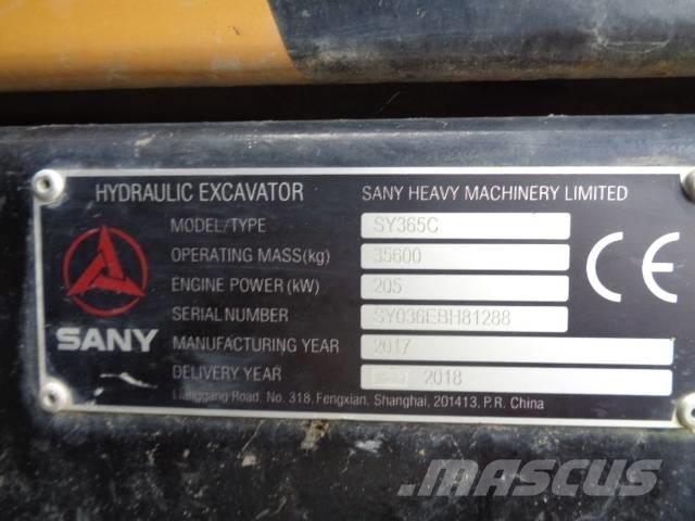 Sany SY 365 C 履帶式 挖土機/掘鑿機/挖掘機