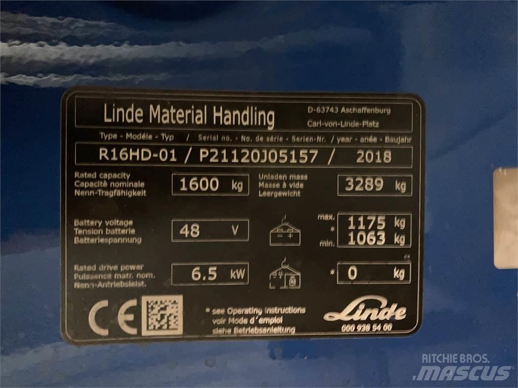 Linde R16HD 前伸式堆高機(叉車)
