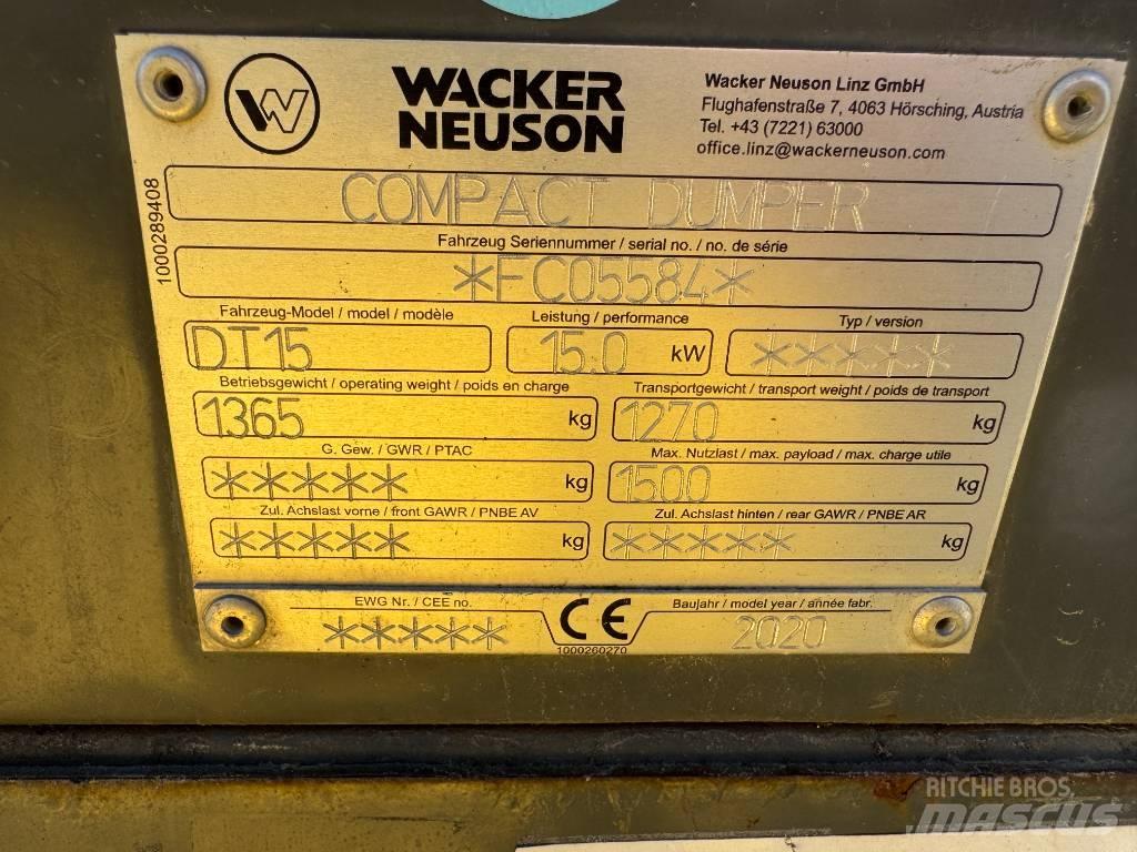 Wacker Neuson DT15 履帶式傾卸車/翻斗車