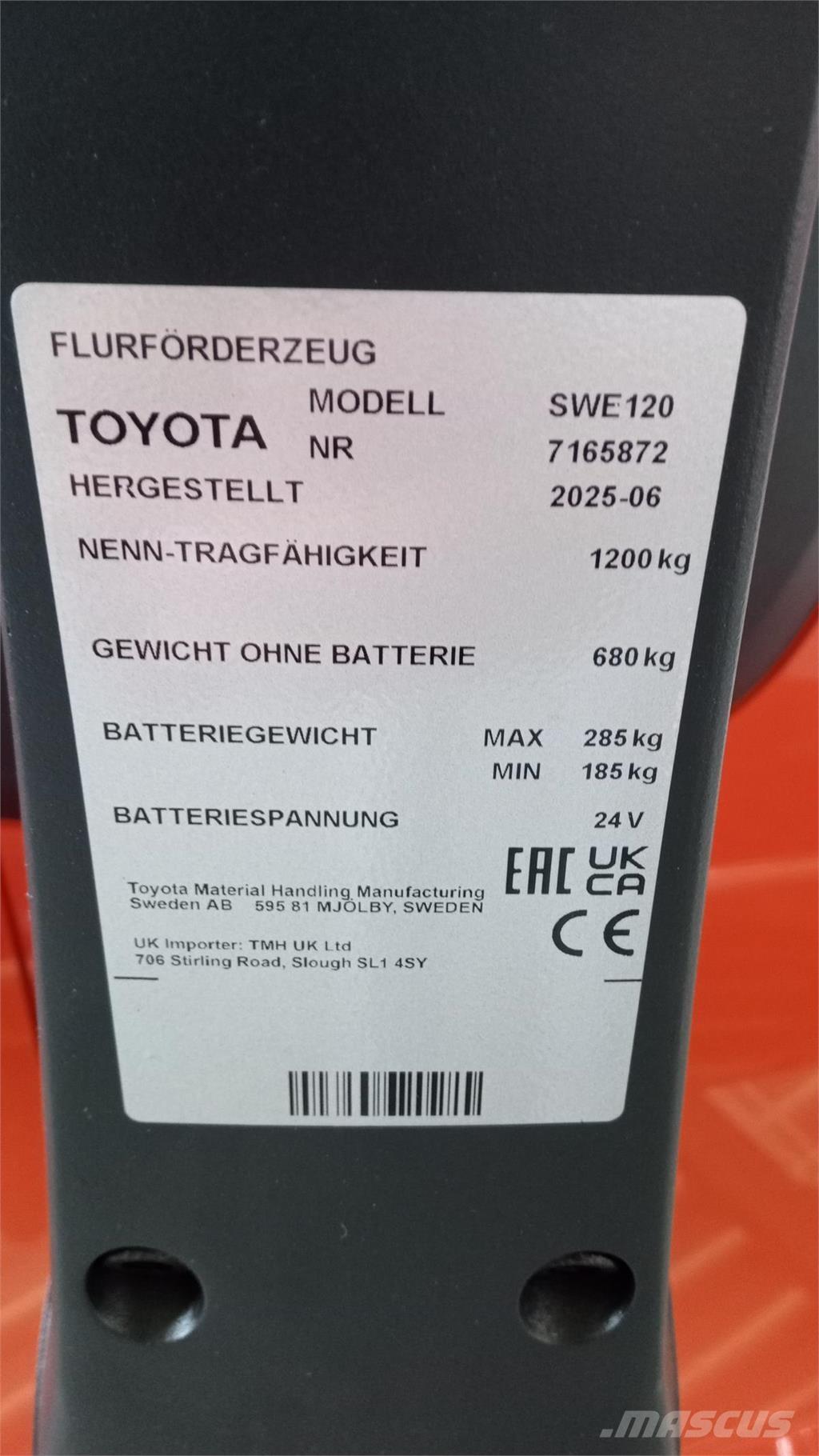 Toyota SWE120 自走式堆積機