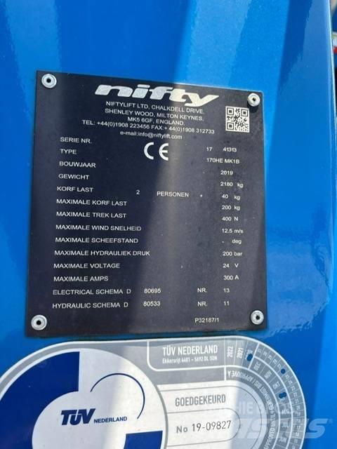 Niftylift 170 H E 拖車裝載高空作業平台