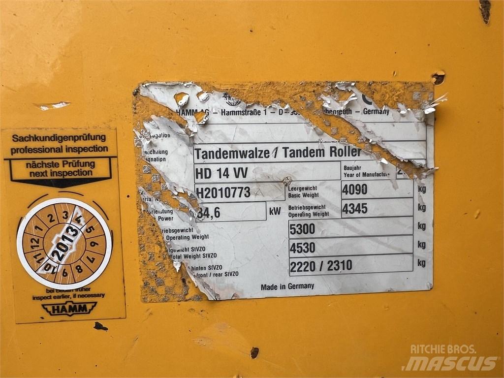 Hamm HD 14 VV 雙輪滾壓機