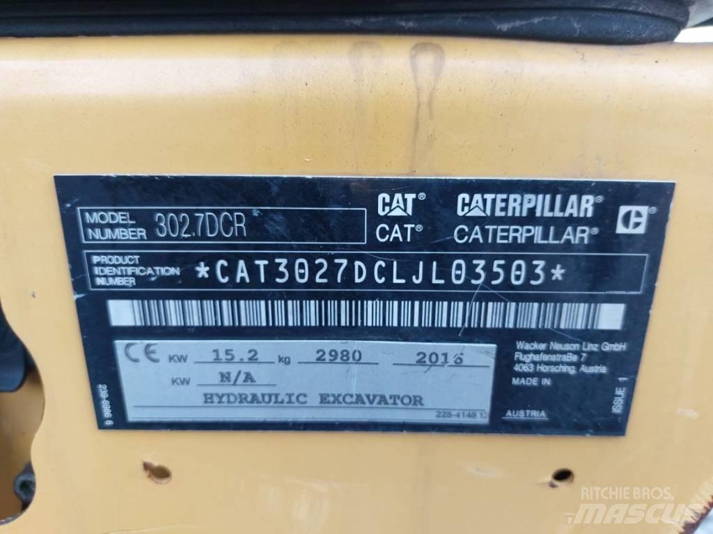 CAT 302.7 D CR 小型挖土機/掘鑿機<7t(小型挖掘機)