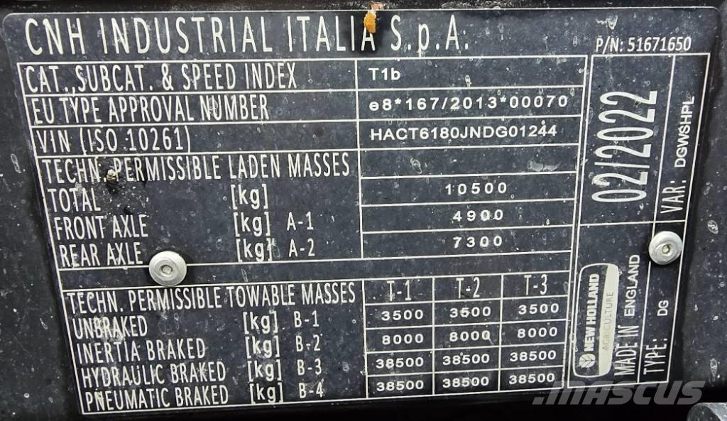 New Holland T 6.180 曳引機