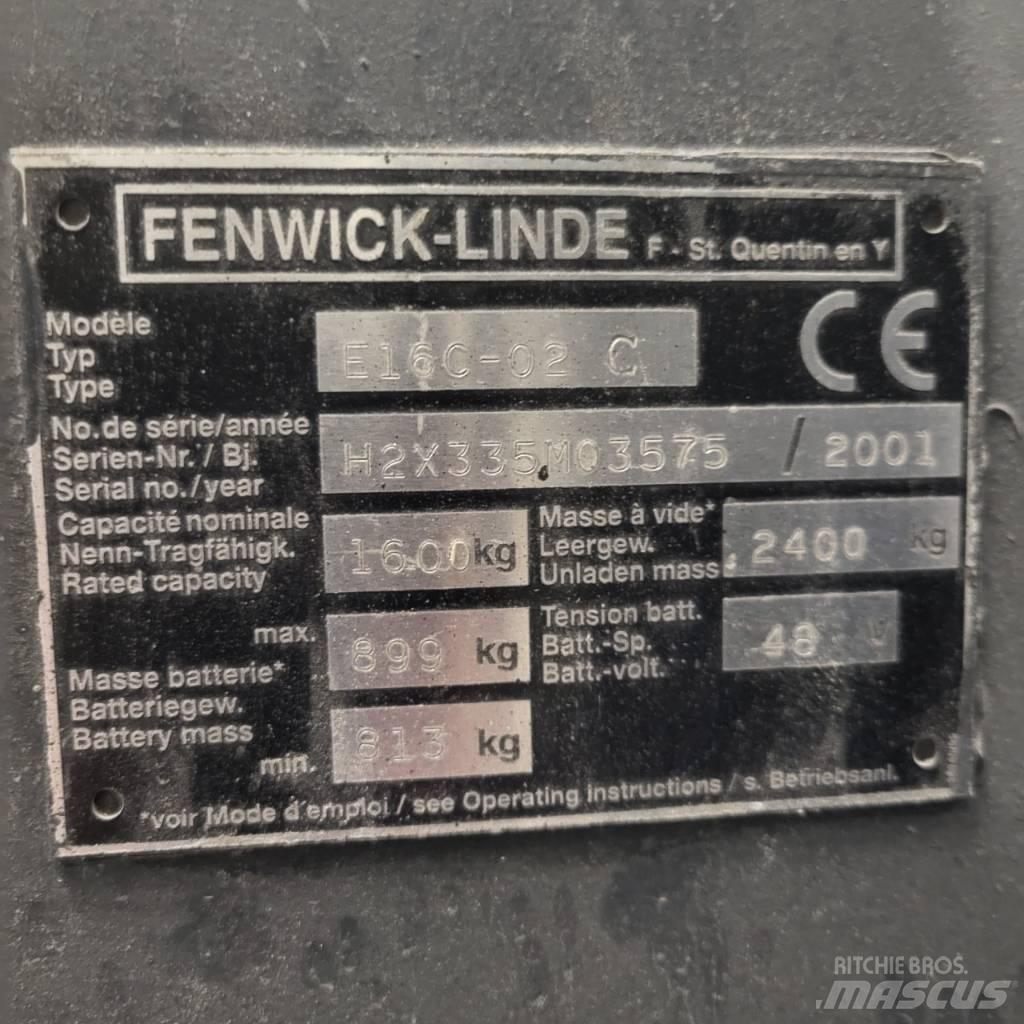 Linde E16C-02 電動堆高機