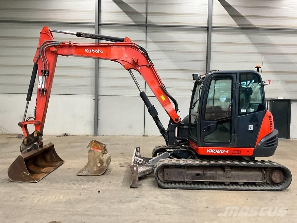 Kubota KX 080-4 中型挖土機/掘鑿機/挖掘機 7t-12t