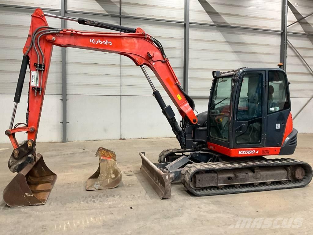 Kubota KX 080-4 中型挖土機/掘鑿機/挖掘機 7t-12t
