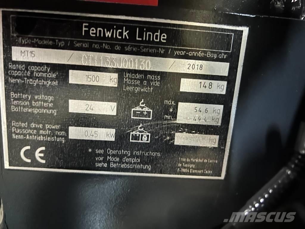 Linde MT 15 低架升降機